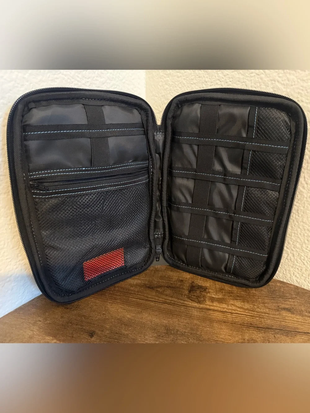 Larnell Alan Leather Tech Organizer & Travel Case